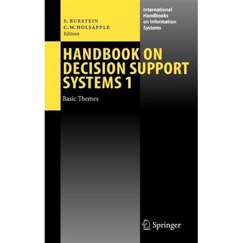 Handbook on decision support systems 1 by frada burstein. - Royal enfield all spares parts bullet manual.