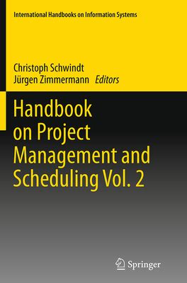 Handbook on project management and scheduling by christoph schwindt. - Braun thermoscan irt 3020 user manual.