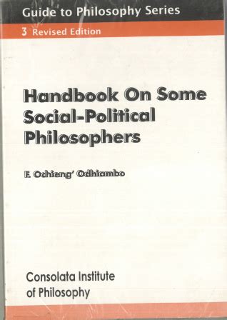 Handbook on some social political philosophers. - Manual de servicio del camión daihatsu delta eje delantero.
