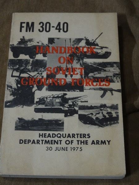 Handbook on soviet ground forces by diane publishing company. - Repair manual 1961 johnson 18 hp.