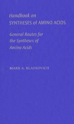 Handbook on syntheses of amino acids general routes to amino acids an american chemical society p. - A manual of fish culture based on the methods of.