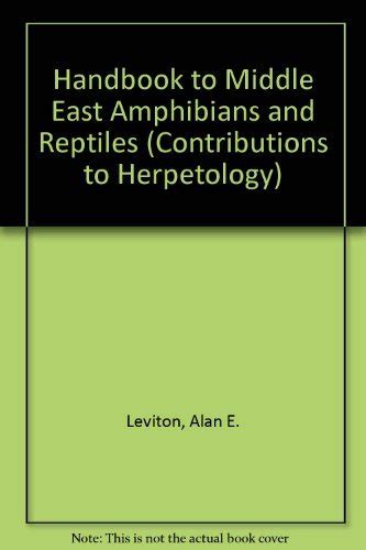 Handbook to middle east amphibians and reptiles contributions to herpetology. - Guidelines for public libraries prepared for the ifla section of public libraries.