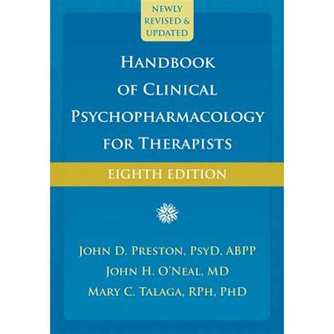 Read Handbook Of Clinical Psychopharmacology For Therapists By John D Preston