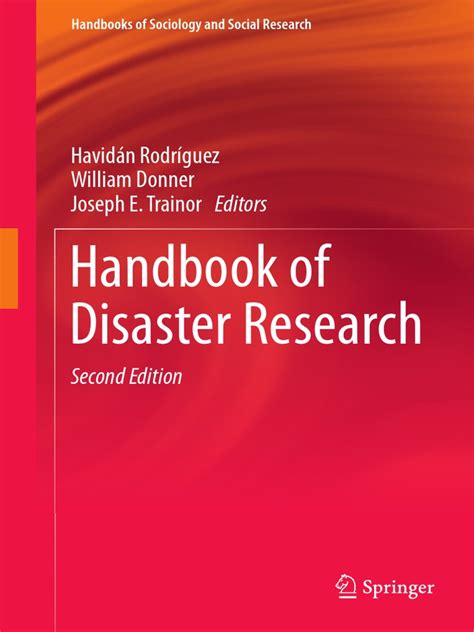 Read Handbook Of Disaster Research By Havidn Rodrguez