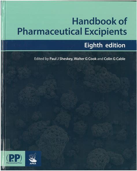 Full Download Handbook Of Pharmaceutical Excipients By Paul J Sheskey