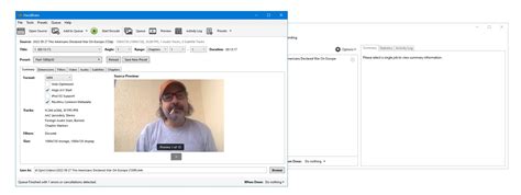 Handbrake has detected unfinished items.  Assuming there is no issue with the...