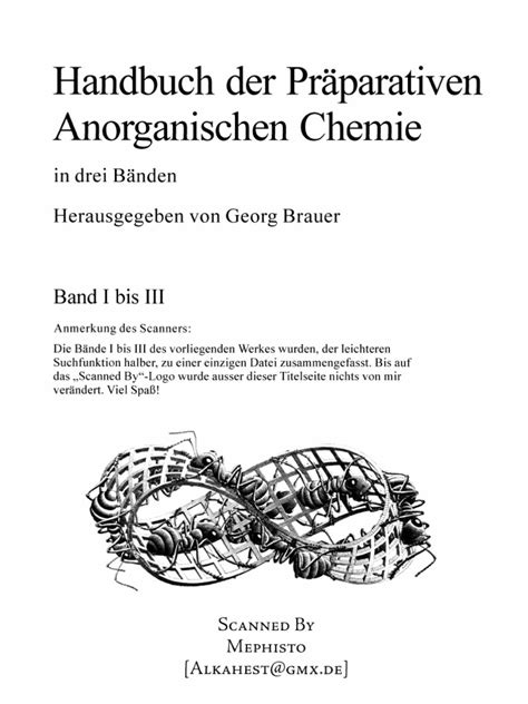 Handbuch der präparativen anorganischen chemie 2. - Modelos esquemas y grafos en la enseanza de lacan.