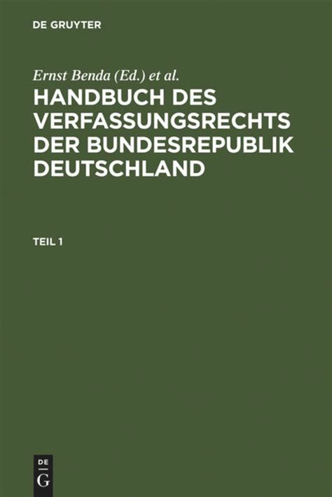 Handbuch des verfassungsrechts der bundesrepublik deutschland. - Toyota prado turbo diesel workshop manual.