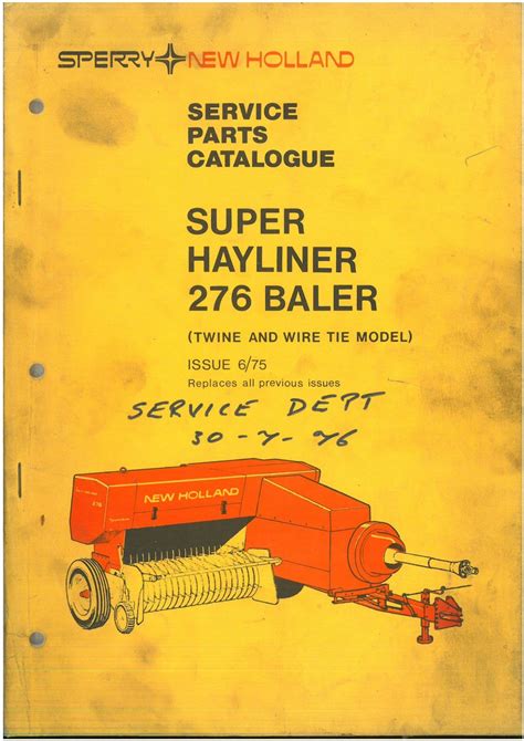 Handbuch new holland 276 super hayliner ballenpresse. - Sprint conditioning main manual mike whitfield.