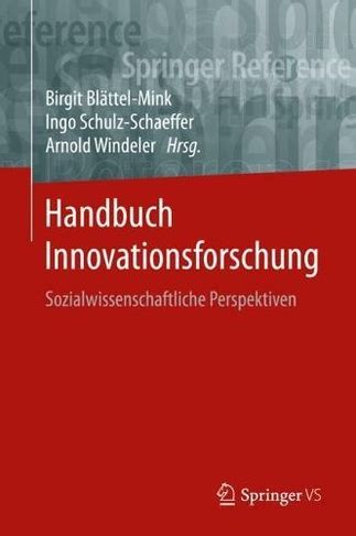 Handbuch zur innovationsforschung und zu clusterfällen und   politiken handbuch zur clusterforschung. - Handbuch für die bedienung einer stange.