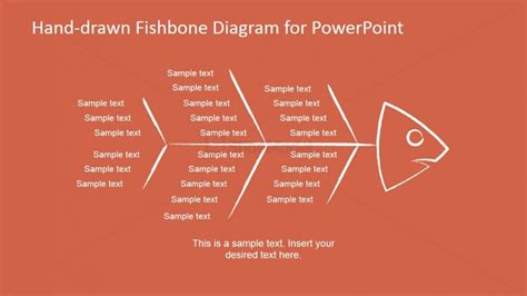 Handdrawn Fishbone Diagrams Template for PowerPoint SlideModel