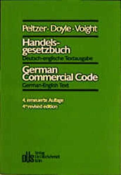 Handelsgesetzbuch / german commercial code. - Guida per l'utente della friggitrice kenwood.