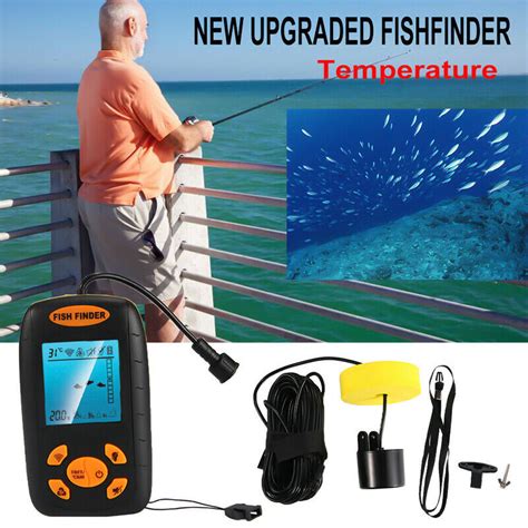 Handheld Portable Fish Finder 100M Sonar Sensor Transducer …