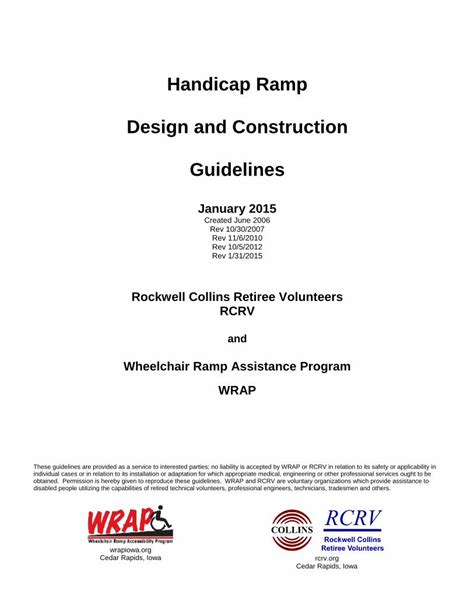 Handicap ramp design and construction guidelines rcrv. - Descarga gratuita de peugeot trekker manual.