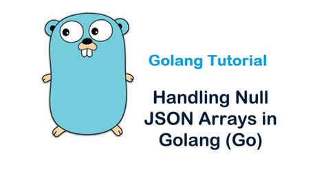 Handling Null JSON Arrays in Golang (Go)