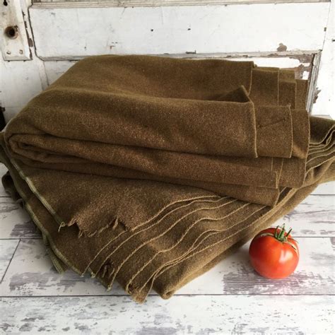 Handmade Vintage Wool Blend Throw Blanket eBay