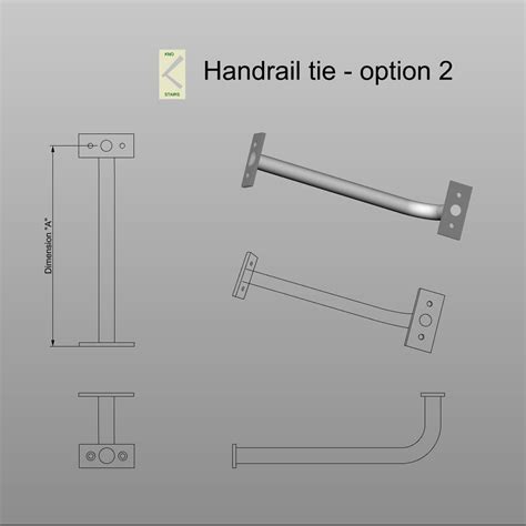 Handrail tie. - KnoStairs.