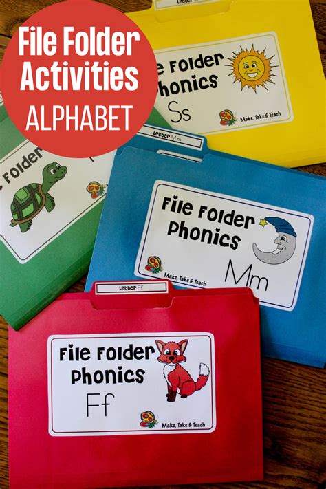 Hands On File Folder Activities for Learning the Alphabet! Make Take