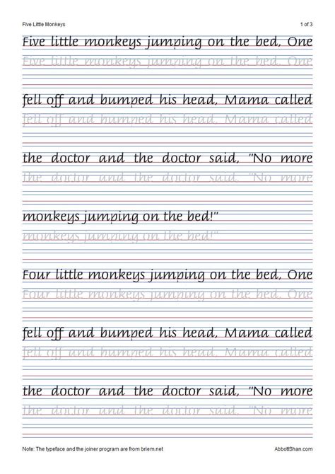 Handwriting Worksheet Generator