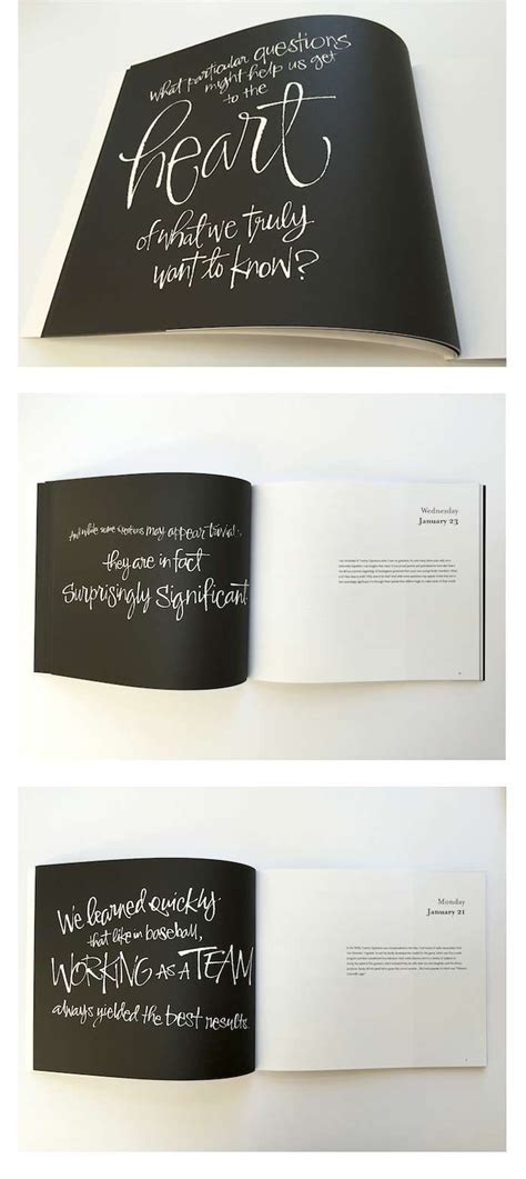 Handwriting in Brochure Design The Seattle Study Club Lettering