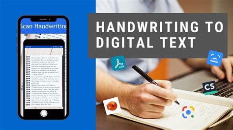 Handwriting to text app