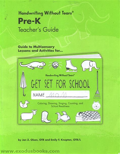 Handwriting without tears pre k teacher guide. - Symbiosis laboratory manual for general microbiology.