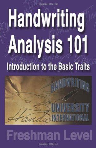 Full Download Handwriting Analysis 101 Introduction To The Basic Traits By Bart A Baggett