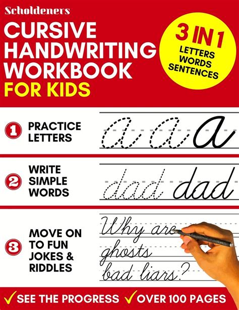 Read Online Handwriting Workbook For Kids 3In1 Writing Practice Book To Master Letters Words  Sentences By Scholdeners