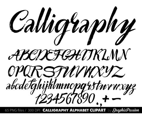 Handwritten alphabet, Calligraphy Alphabet clip art, Calligraphy clip