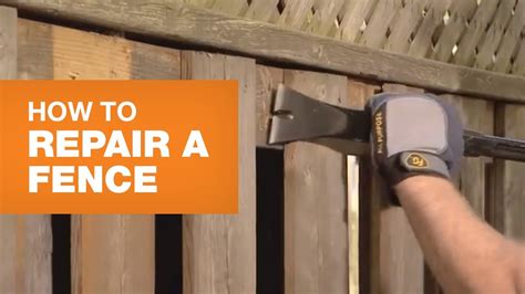 Handyman Series: How to repair a wood privacy fence ... - YouTube