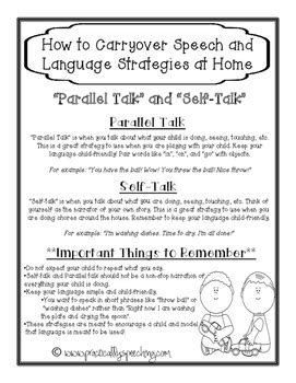 Hanen Parent Handouts Teaching Resources TPT