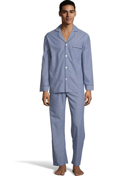 Hanes. Men's Jersey And Flannel Sleep Set. 4.3 out of 5 stars 69. $29.99 $ 29. 99. FREE delivery on $35 shipped by Amazon. +9 colors/patterns. Hanes. ... Men's Pajama Set Long Sleeve Sleepwear Lounge PJ Top Bottom with Pocket Woven Cotton Knit Plaid Button-Down M103/M108. 4.3 out of 5 stars 376.. Hanes mens pajamas