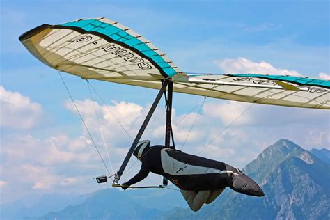 Hang gliding lets man fly like a bird