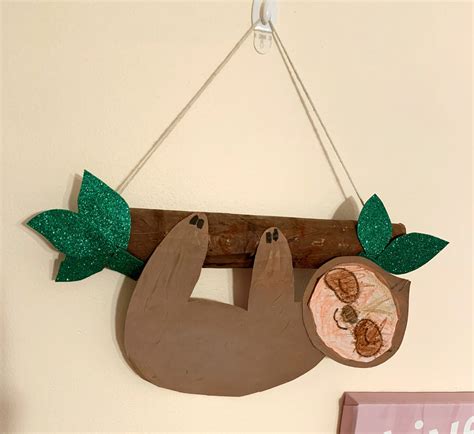 Hanging Sloth Craft inspired by Zootopia