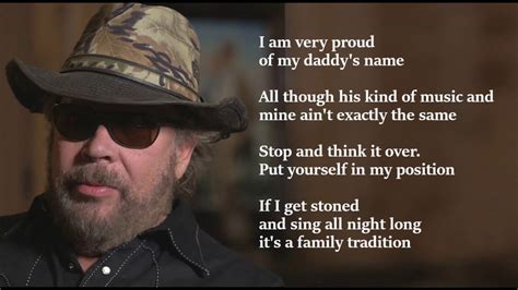 Hank Williams Jr - Family Tradition LYRICS - YouTube