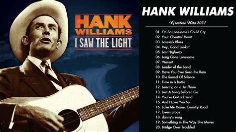 Hank williams songs. Enjoy the classic country song Lovesick Blues by Hank Williams, the legendary singer and songwriter who influenced generations of musicians. Watch his live performance on YouTube and listen to his ... 