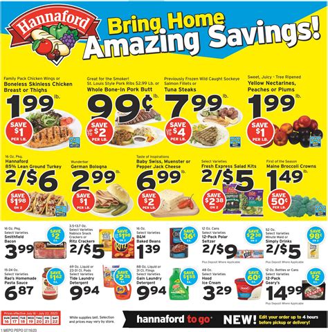 You can save big by looking through the Hannaford flyer for next 