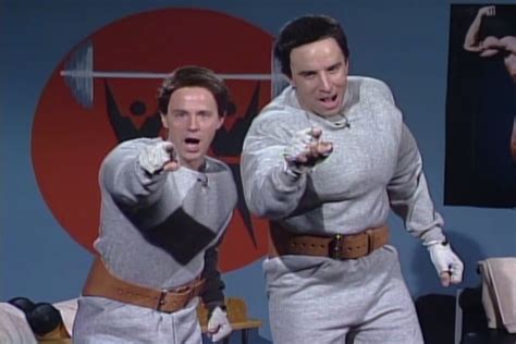 Hans and franz. This is the funniest "Pumping Up" imo. And who says Victoria Jackson doesn't do impressions? Also starring Dana Carvey and Kevin Nealon. 