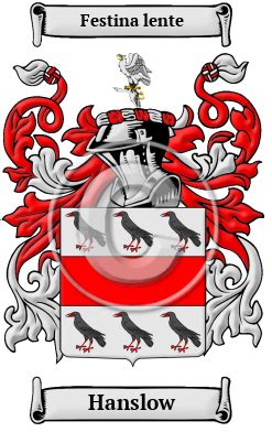 Hanslow History, Family Crest & Coats of Arms - HouseOfNames