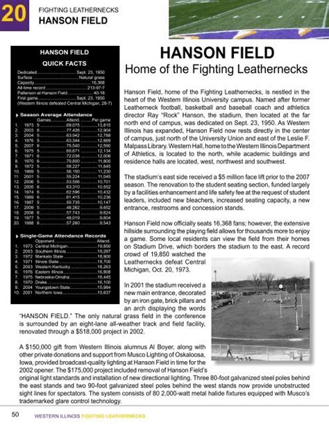 Hanson Field - Western Illinois University Athletics