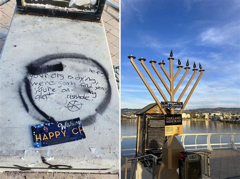 Hanukkah menorah near Lake Merritt destroyed by vandals in latest act of anti-Semitism