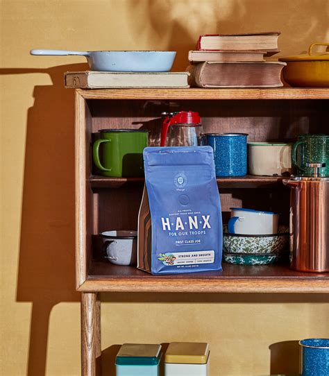 Hanx coffee. The first rollout of products from Hanx will include three coffee blends: First Class Joe, SGT. Peppermint, and Tom's Morning Magic Blend. Described as a "mystical elixir," … 