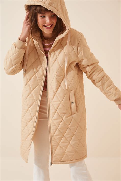 Happiness İstanbul Winter Jacket - Beige - Parka - Trendyol