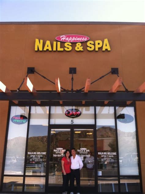 Happiness nails la quinta. Website Services. (760) 775-9333. 79835 Highway 111 Ste 103. La Quinta, CA 92253. CLOSED NOW. This salon is the best . I've had both manicure and pedicure. They offer so many services!!!!" 4. 