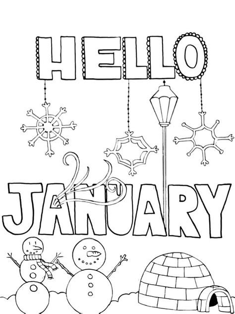 Happy 2024! Print These Free January Coloring …