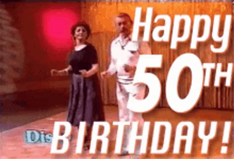 Funny Happy 50th Birthday in GIF that will make your joyful celebration special. Free download 100% Amazing GIFs and animated images Free for personal and commercial use. ... Bring laughter and cheer to someone's milestone birthday with the Funny Happy 50th Birthday Postcard. This lighthearted and humorous postcard is the perfect way to ....