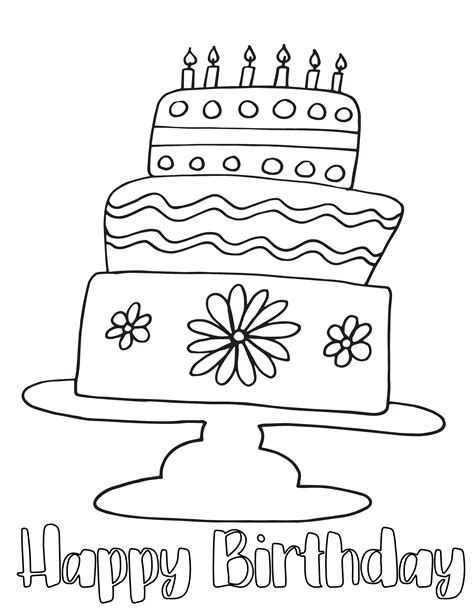 Happy Birthday Coloring Pages ⋆ coloring.rocks! Happy birthday
