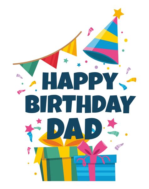 Happy Birthday Dad Card Printable