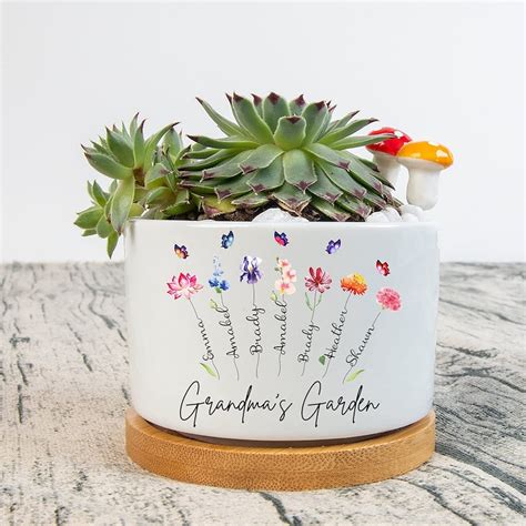 Happy Birthday Grandma Flower Pot with Picture …