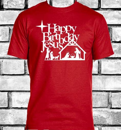 Happy Birthday Jesus Shirts - Etsy